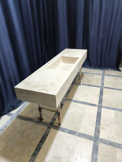 Travertine Rectangular Basin