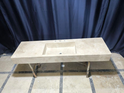 Travertine Rectangular Basin