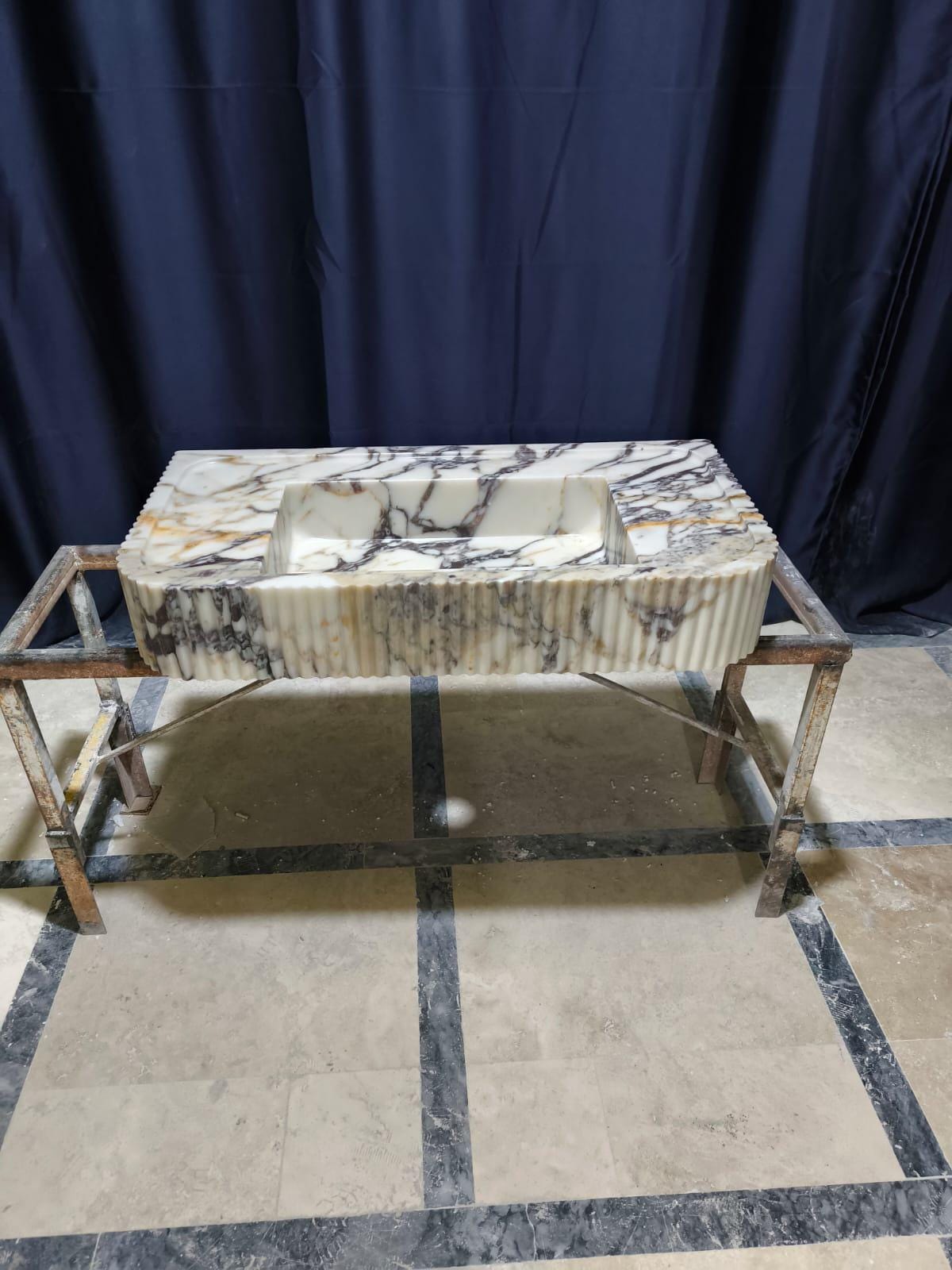 Calacatta Viola Marble Sink