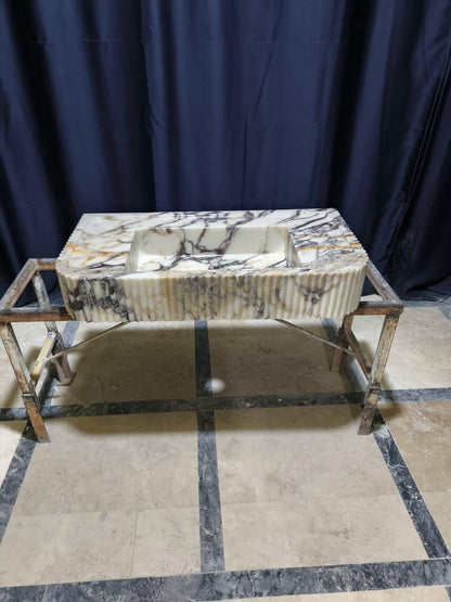 Calacatta Viola Marble Sink