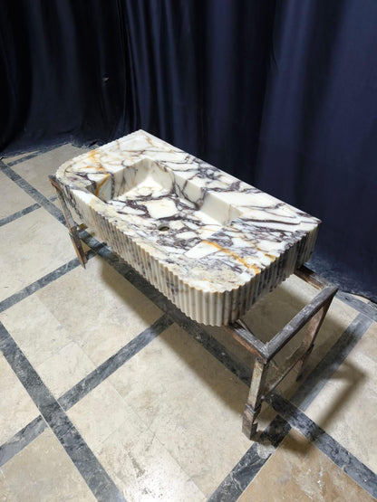 Calacatta Viola Marble Sink