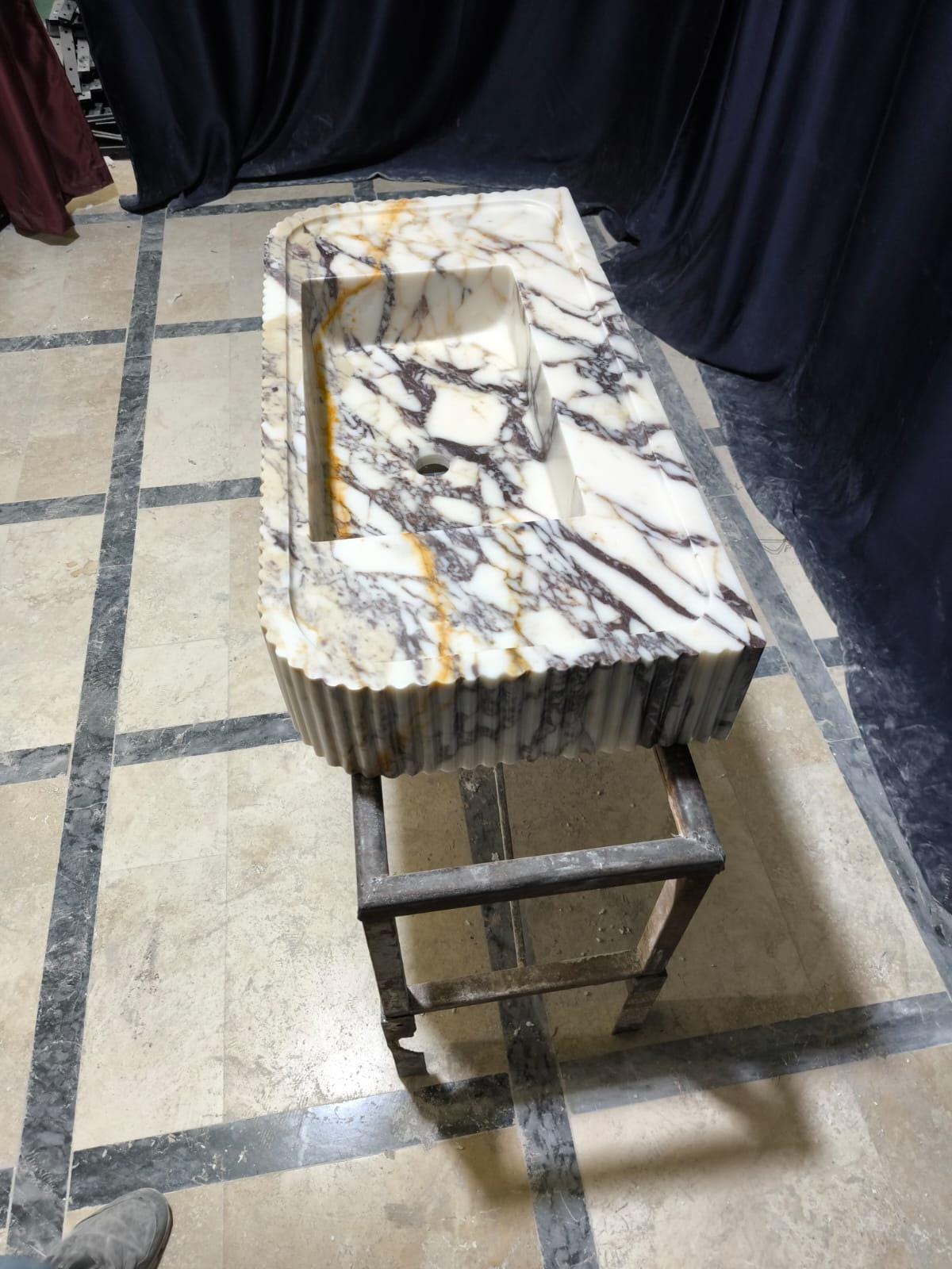 Calacatta Viola Marble Sink