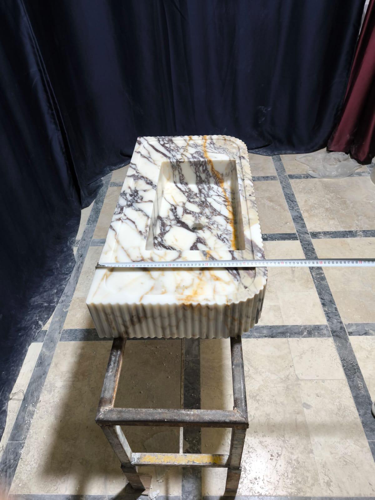 Calacatta Viola Marble Sink