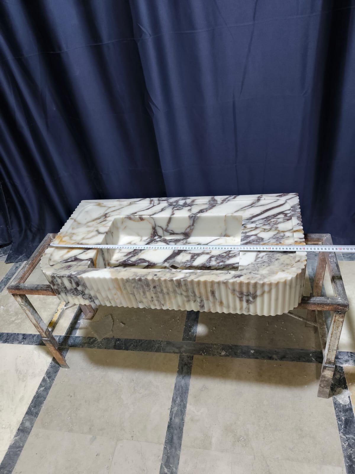 Calacatta Viola Marble Sink