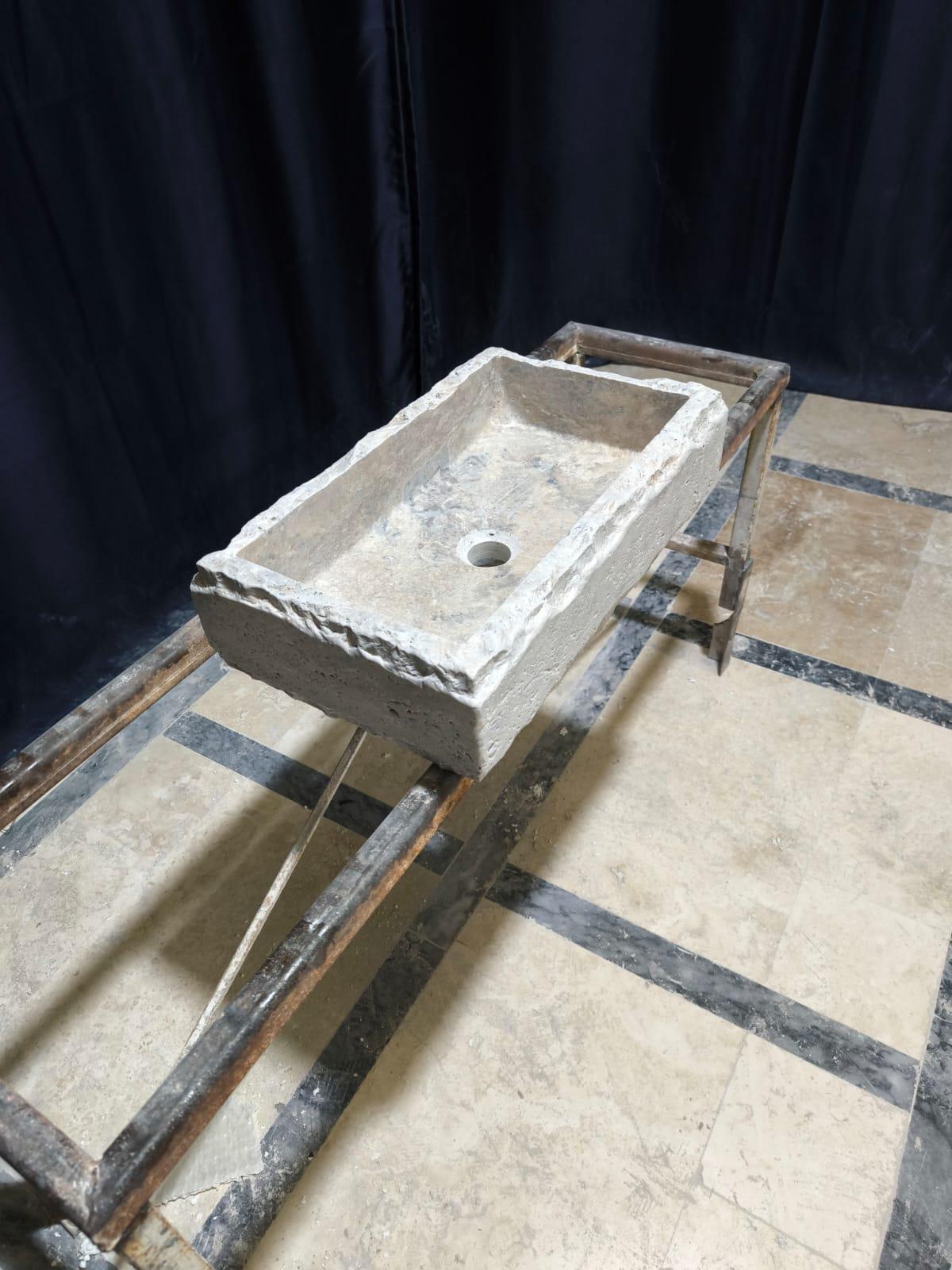 Silver Travertine Sink