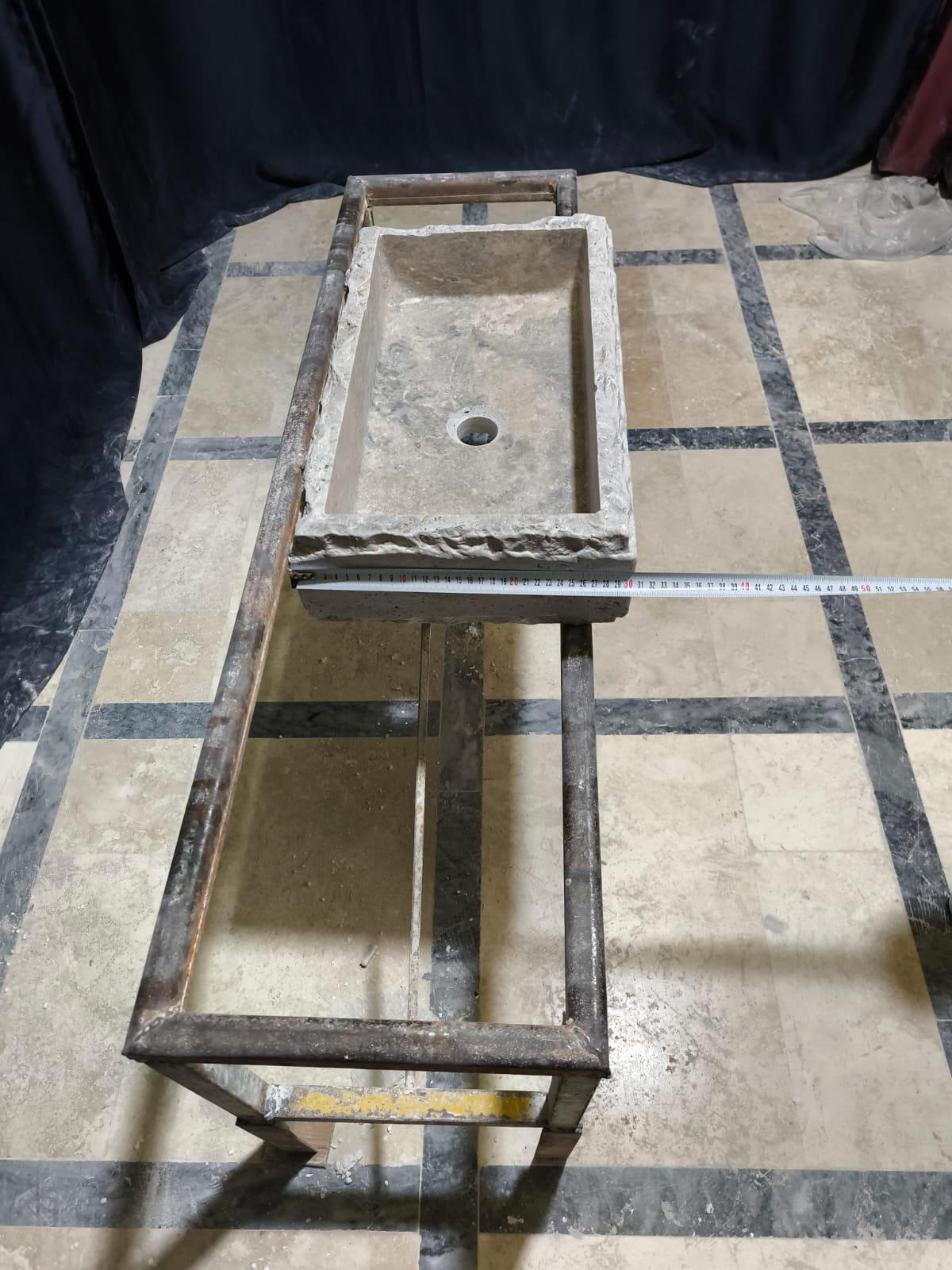 Silver Travertine Sink