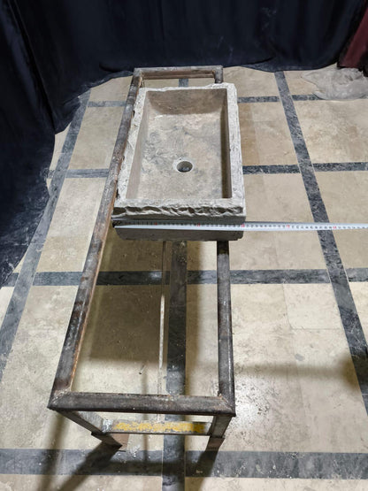 Silver Travertine Sink