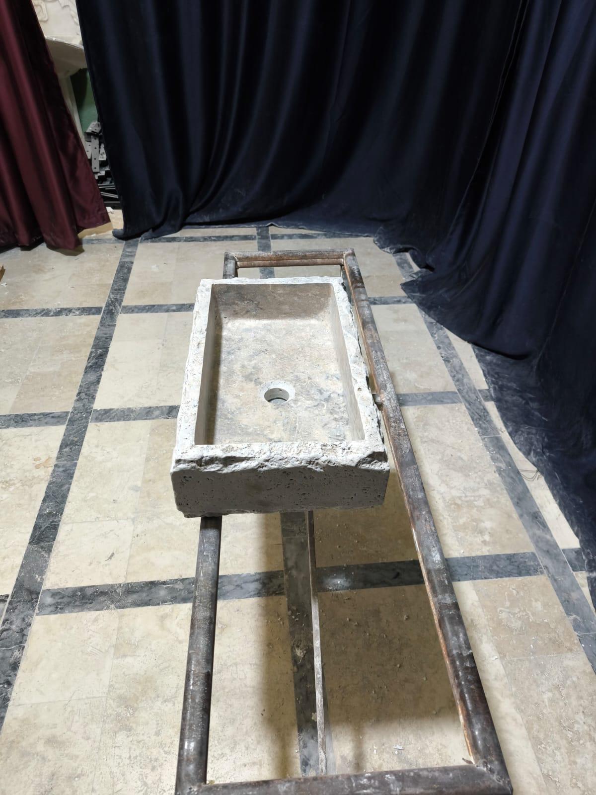 Silver Travertine Sink