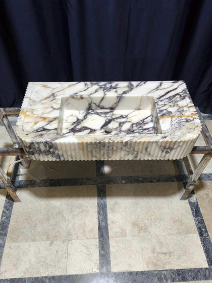 Calacatta Viola Marble Sink
