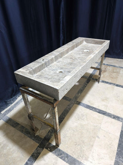 Dounble Silver Travertine Sink