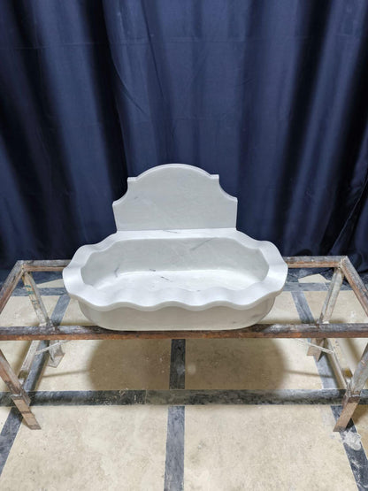 White Carrara Marble Sink