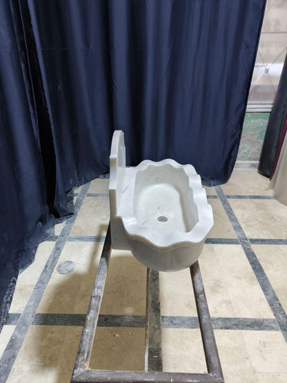 White Carrara Marble Sink