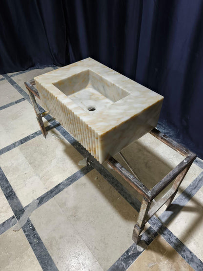 Calacatta Gold Marble Sink