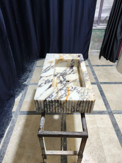 Calacatta Viola Marble Sink
