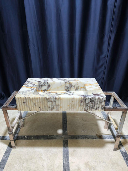 Calacatta Viola Marble Sink