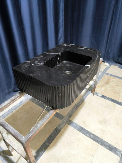 Nero Marquina Marble Sink