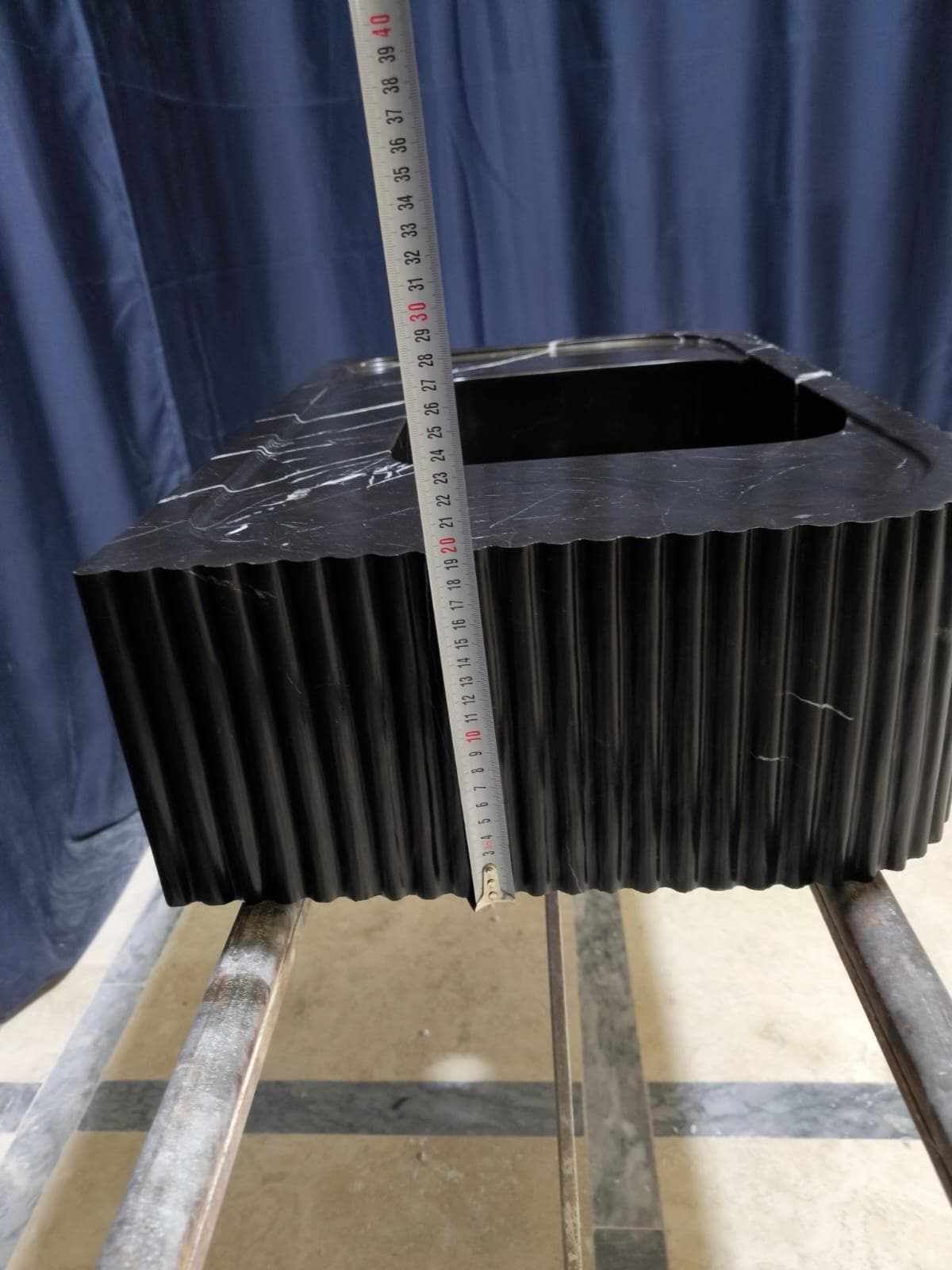Nero Marquina Marble Sink