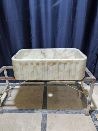 Calacatta Gold Marble Sink