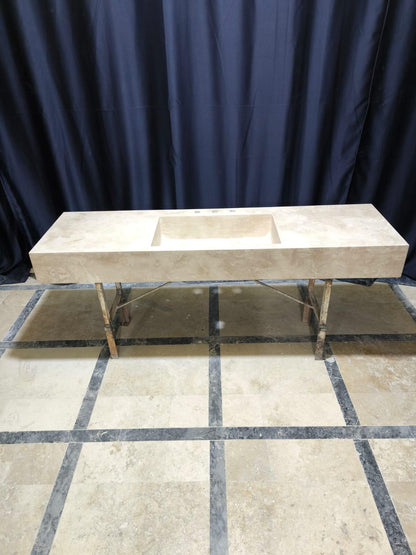 Travertine Rectangular Basin