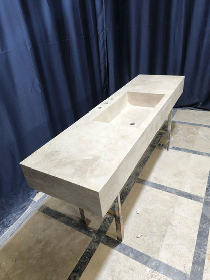Travertine Rectangular Basin
