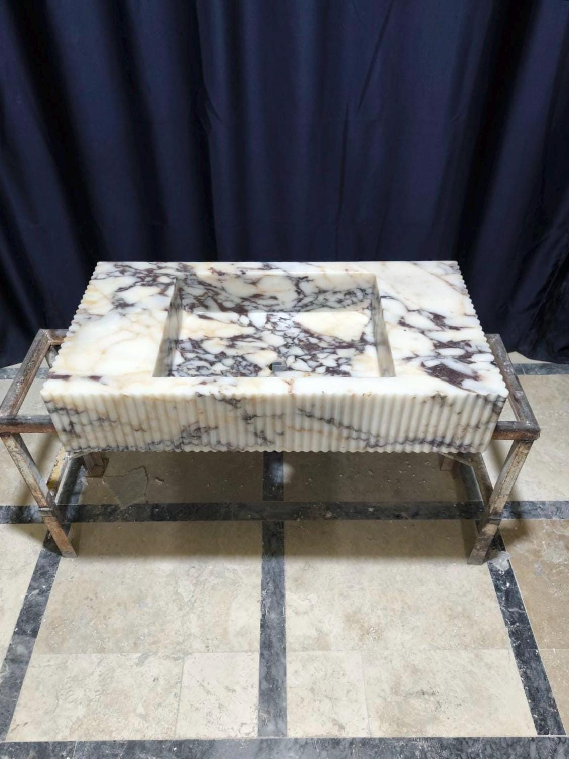 Calacatta Viola Marble Sink