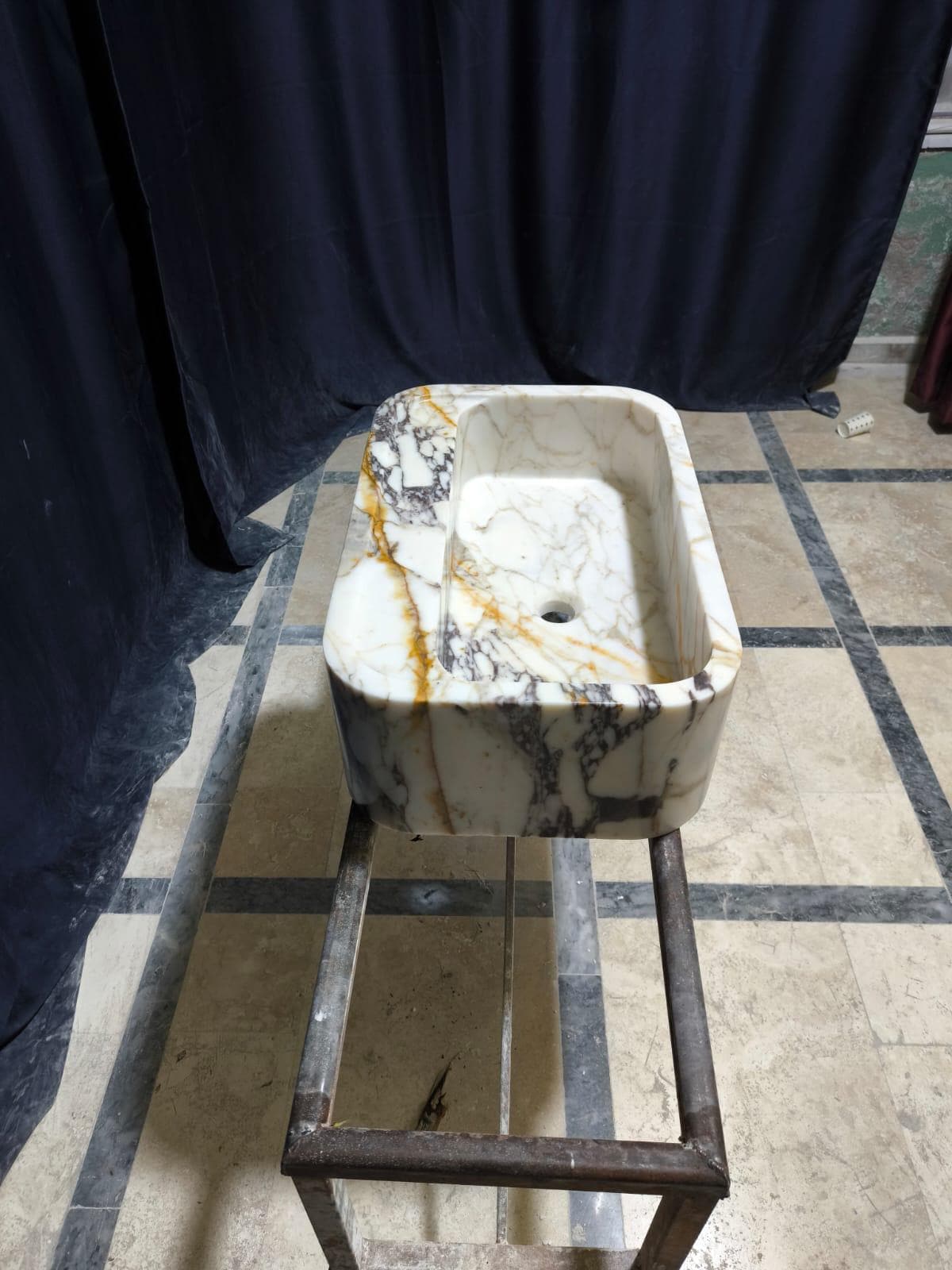 Calacatta Viola Marble Sink
