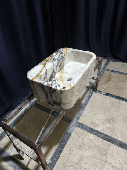 Calacatta Viola Marble Sink