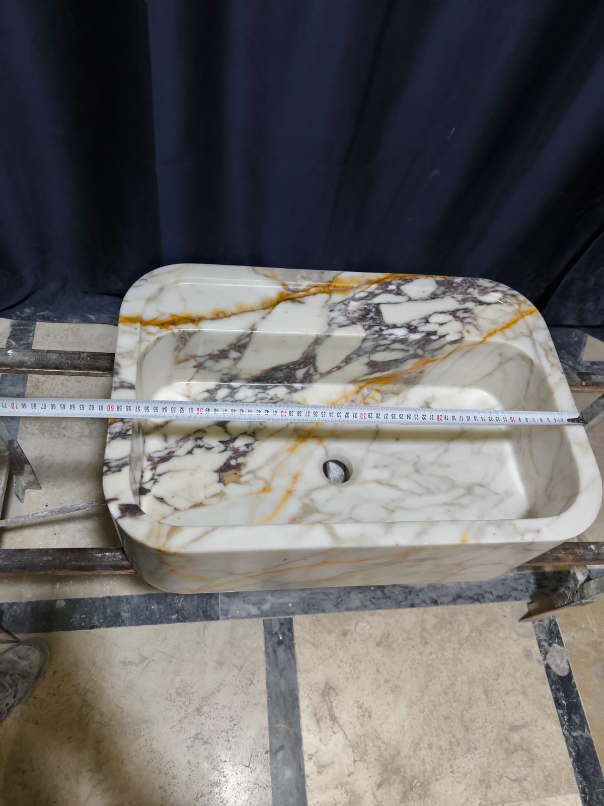 Calacatta Viola Marble Sink