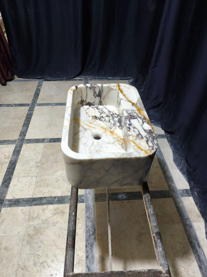 Calacatta Viola Marble Sink