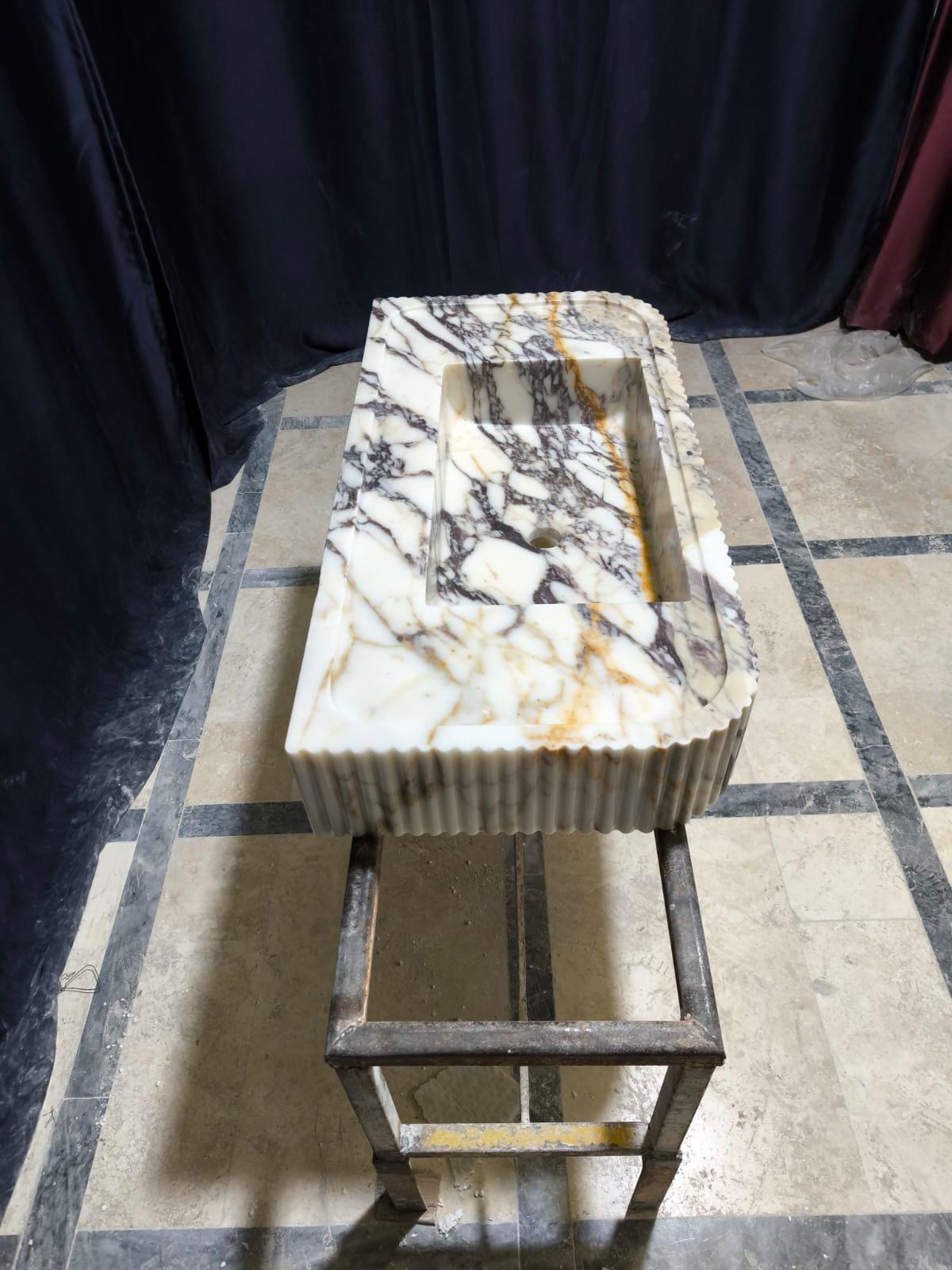 Calacatta Viola Marble Sink