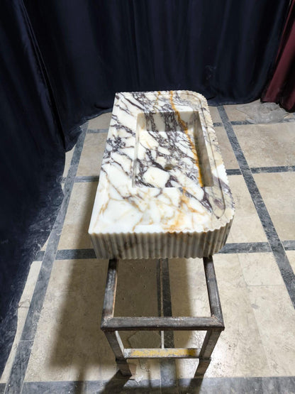 Calacatta Viola Marble Sink