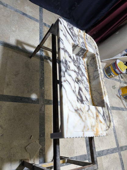 Calacatta Viola Marble Sink