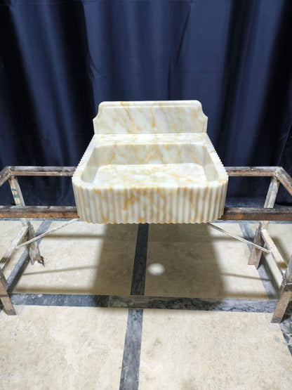 Calacatta Sugar Marble Sink