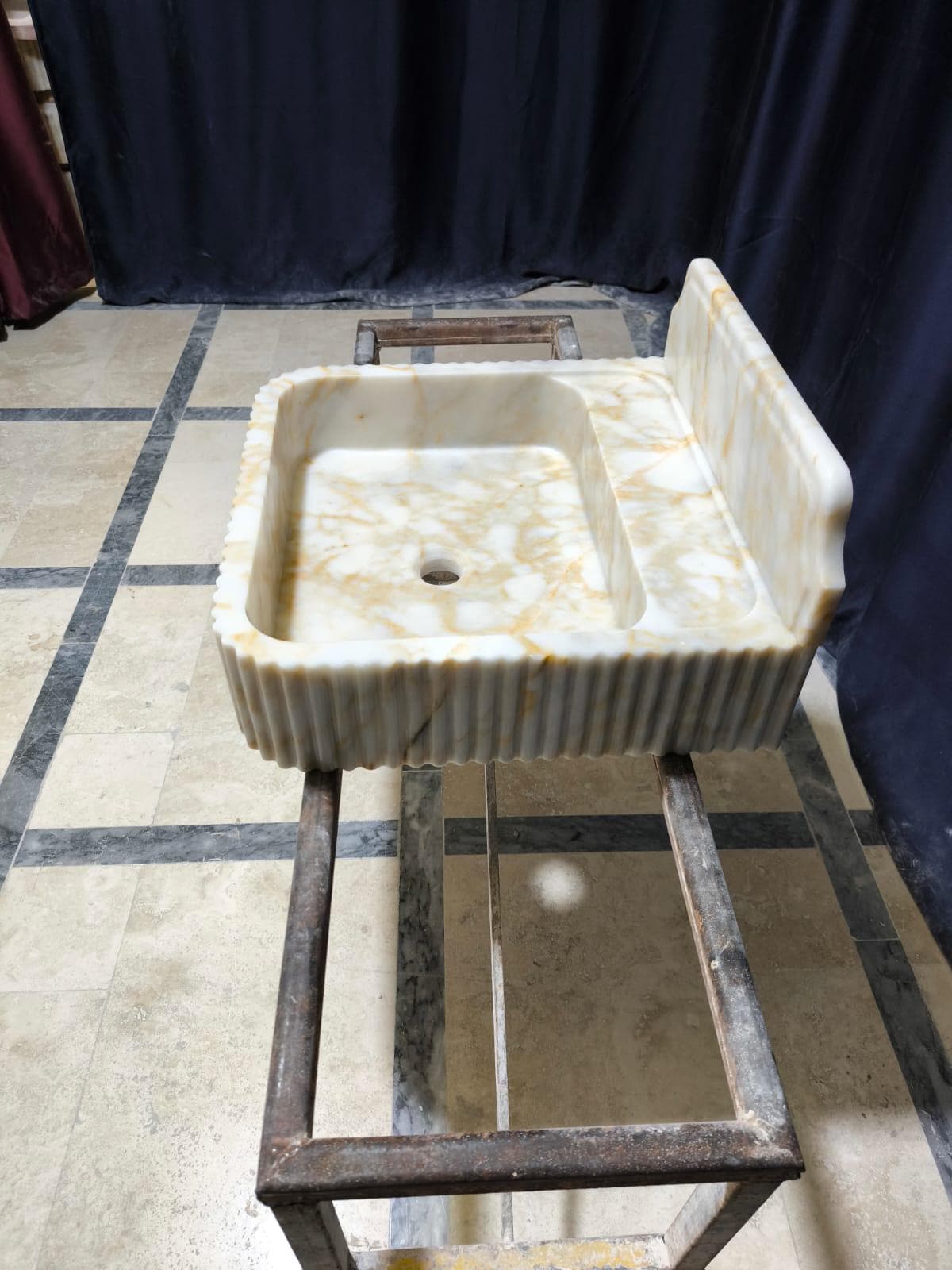 Calacatta Sugar Marble Sink