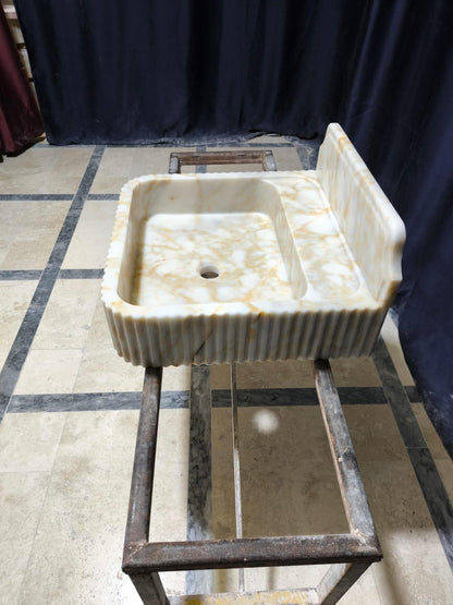 Calacatta Sugar Marble Sink