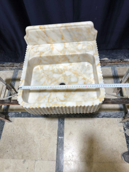Calacatta Sugar Marble Sink
