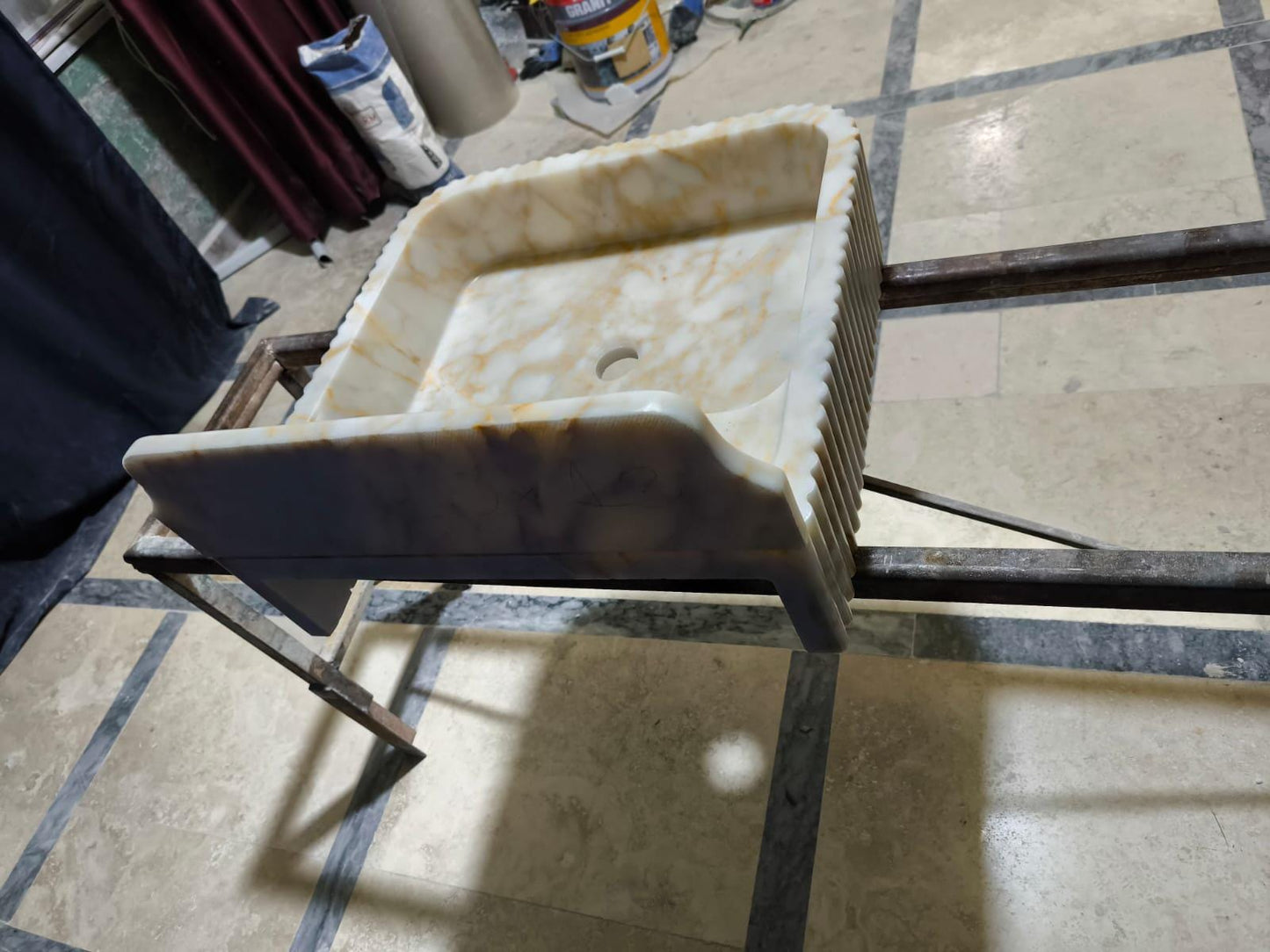 Calacatta Sugar Marble Sink
