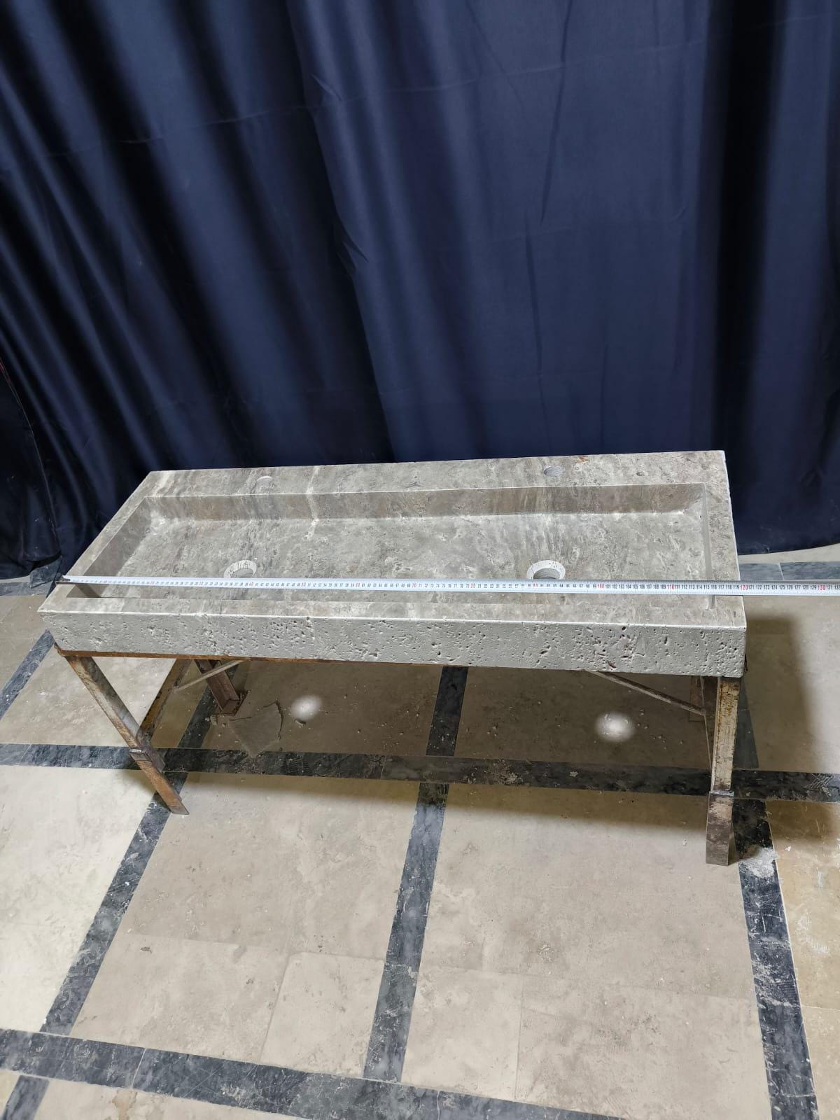 Dounble Silver Travertine Sink