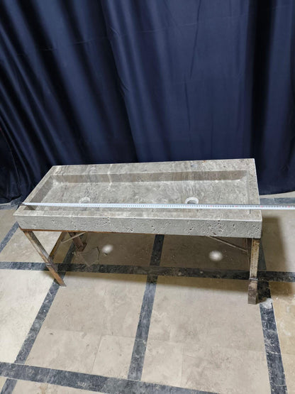 Dounble Silver Travertine Sink