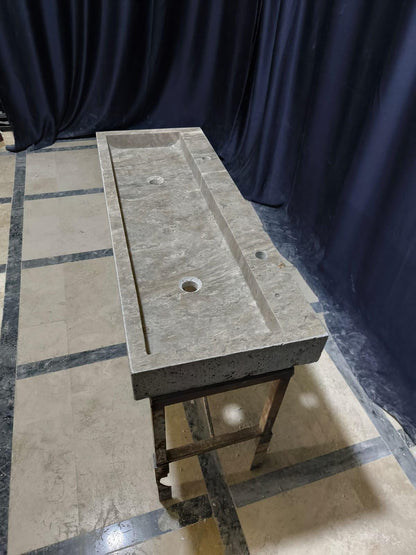 Dounble Silver Travertine Sink