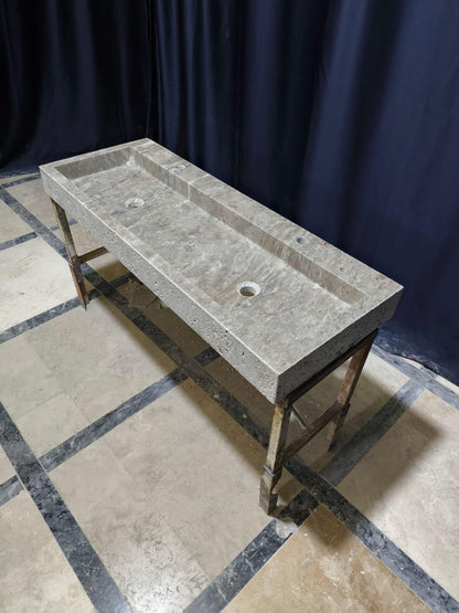 Dounble Silver Travertine Sink
