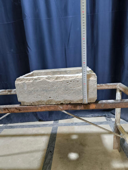Rustic Silver Travertine Sink
