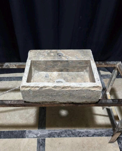Rustic Silver Travertine Sink