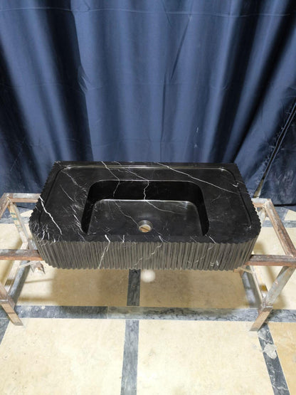 Nero Marquina Marble Sink