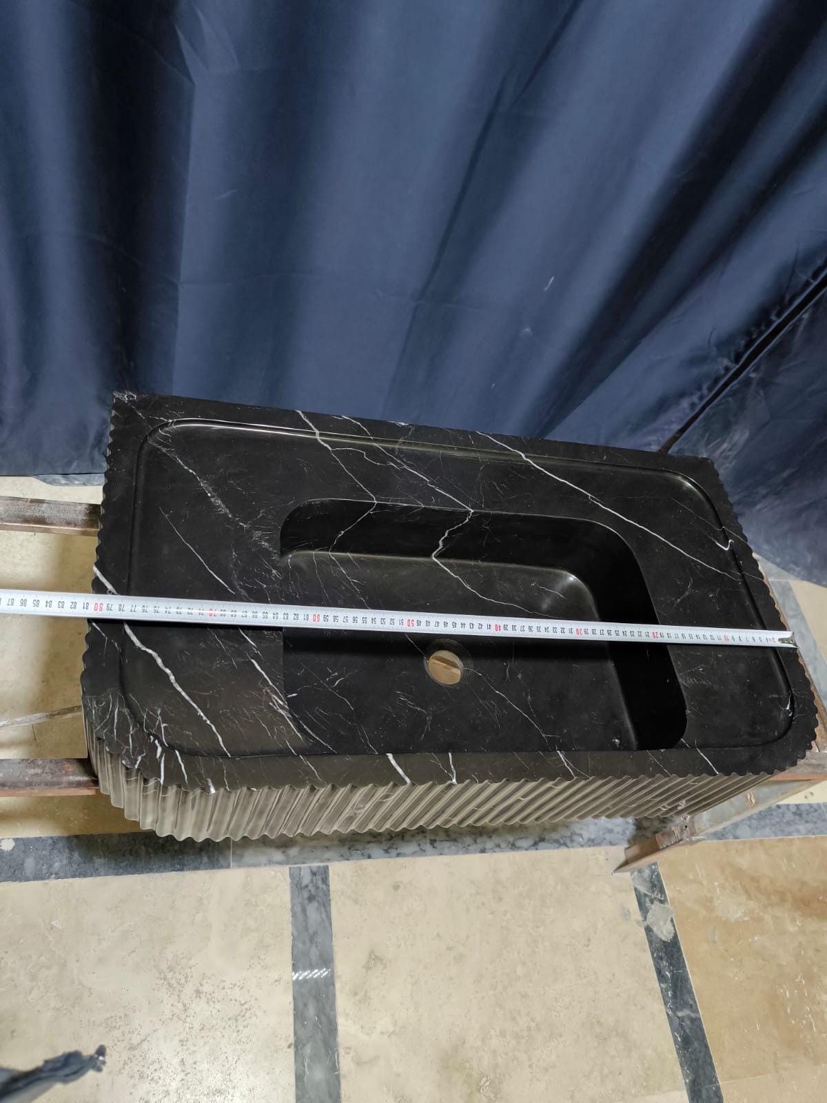 Nero Marquina Marble Sink