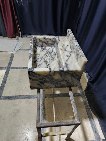 Calacatta Viola Marble Sink
