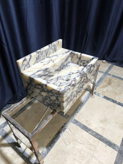 Calacatta Viola Marble Sink