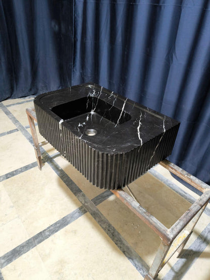 Nero Marquina Marble Sink