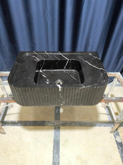 Nero Marquina Marble Sink