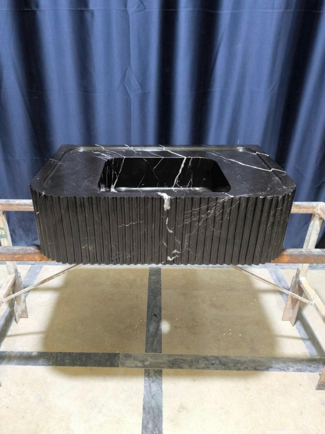 Nero Marquina Marble Sink